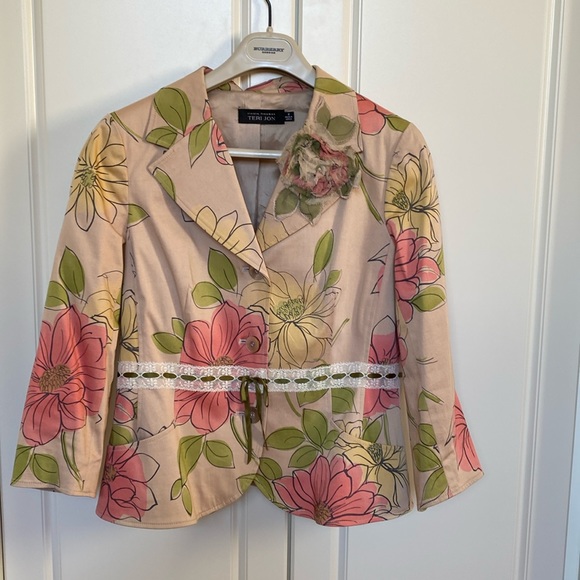 STUNNING RICKIE FREEMAN FOR TERRI JON BLAZER SIZE 12 . - Picture 15 of 16